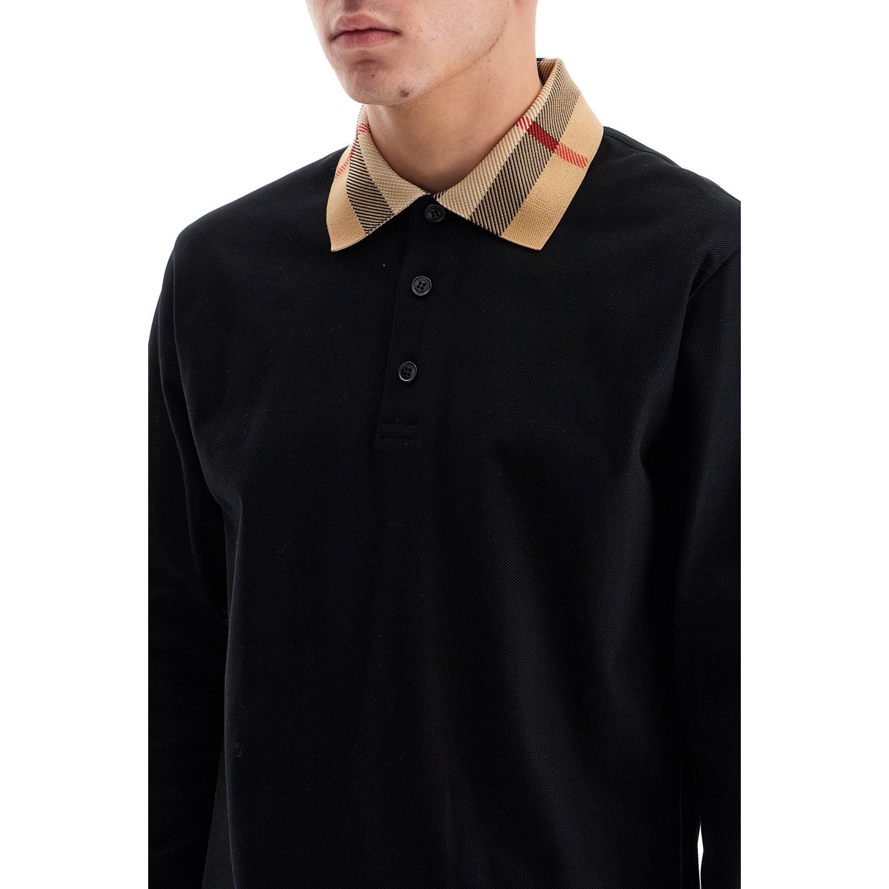 Organic Cotton Long-sleeved Polo Shirt