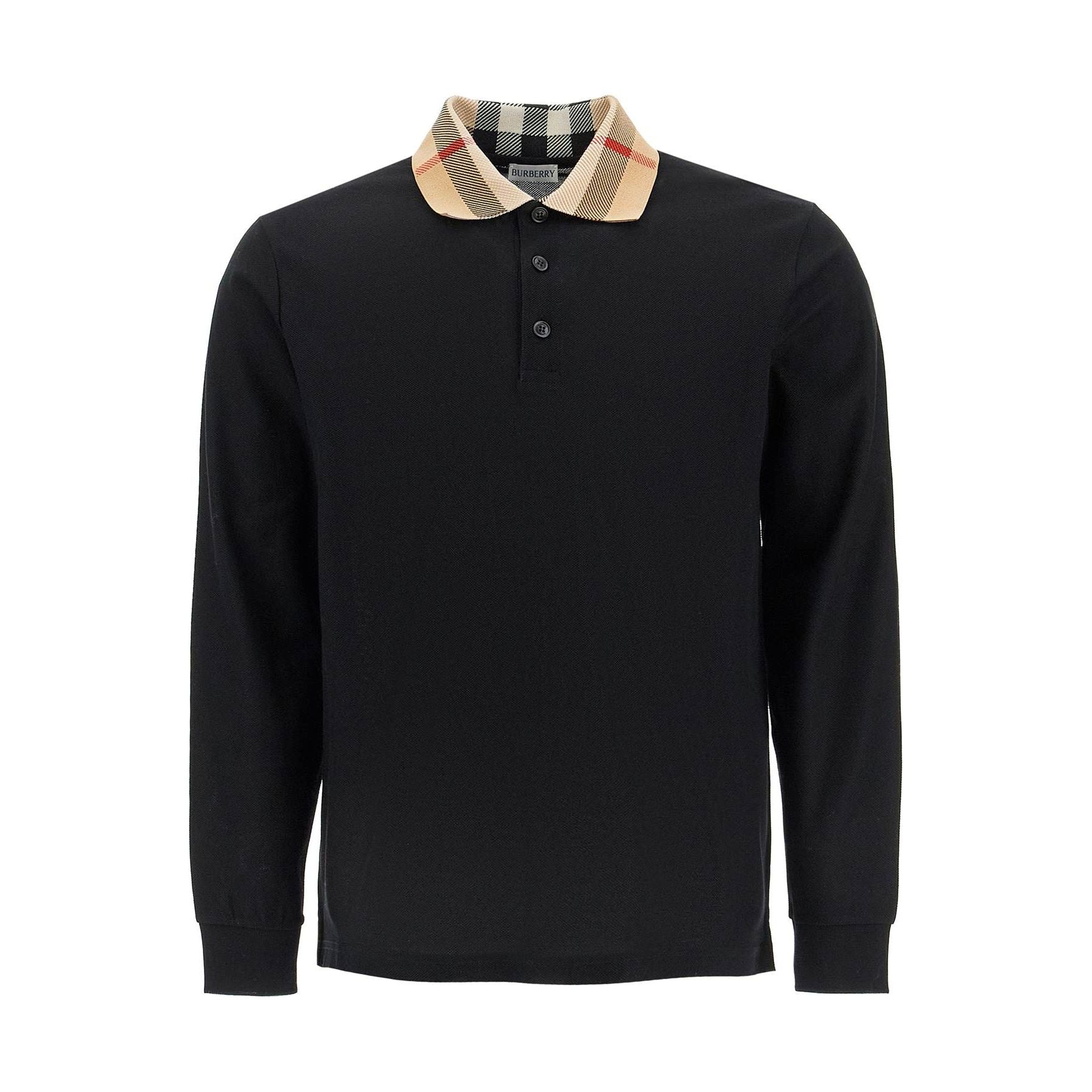 Organic Cotton Long-sleeved Polo Shirt