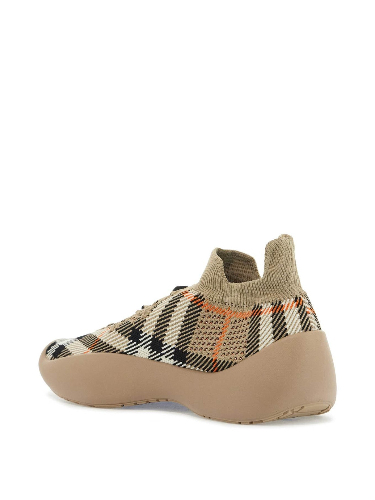 Checkered Knit Neptune Sneakers-Burberry-JOHN JULIA