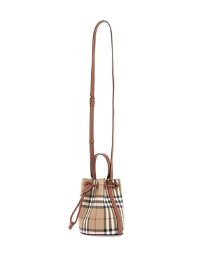 Checkered Mini Bucket Bag-Burberry-JOHN JULIA