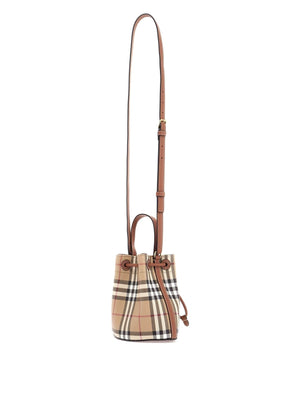 Checkered Mini Bucket Bag-Burberry-JOHN JULIA