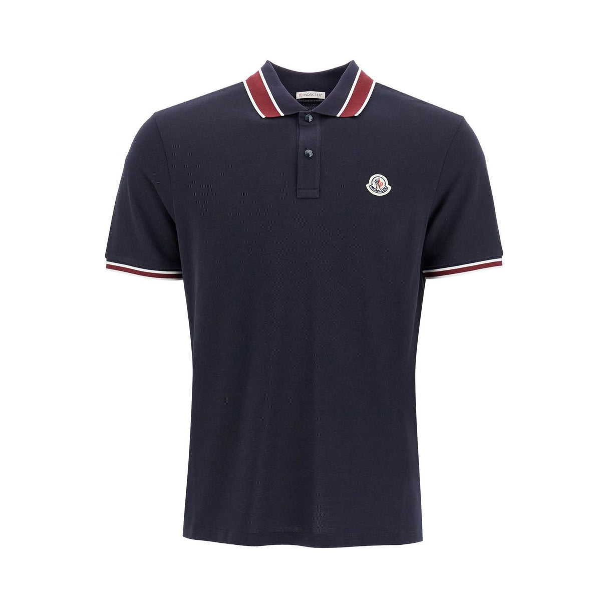 Striped Polo Shirt With Detailed Accents