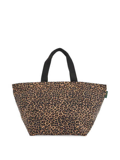 Leopard Print Square Tote Bag-HERVE CHAPELIER-JOHN JULIA