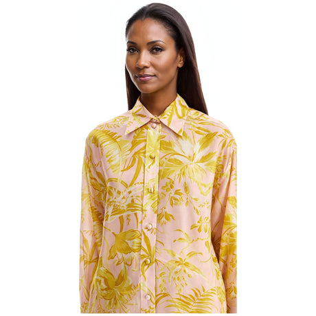 ZIMMERMANN-Golden Relaxed Silk Button-Up Shirt -JOHN JULIA.