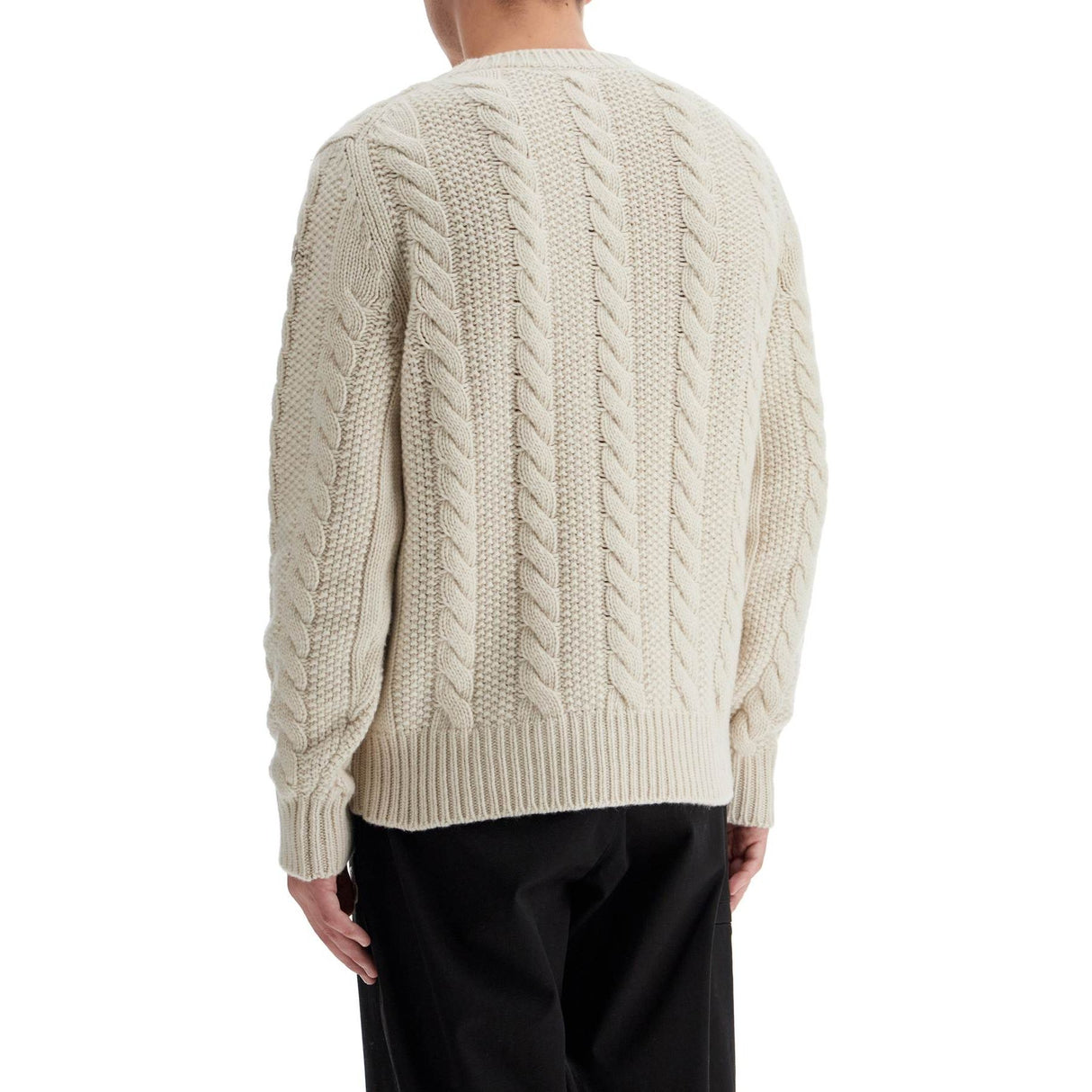 Wool And Cashmere Cable Knit Pullover