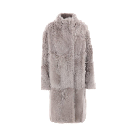 A-Line Shearling Coat-YVES SALOMON-JOHN JULIA