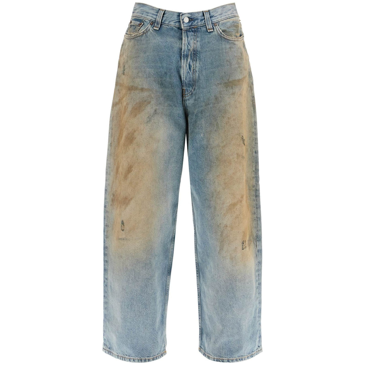 Baggy Jeans With A Distressed