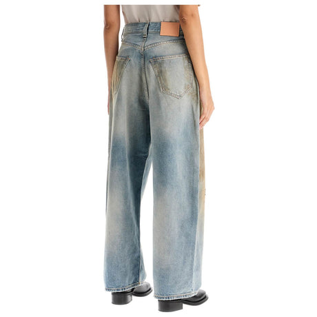 Baggy Jeans With A Distressed