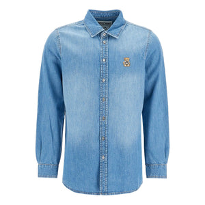 MOSCHINO-Patch Denim Shirt -JOHN JULIA.