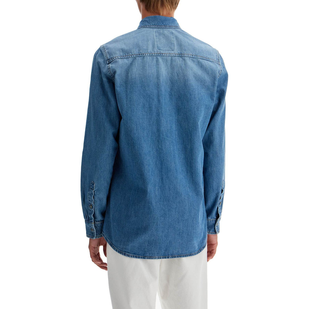 MOSCHINO-Patch Denim Shirt -JOHN JULIA.