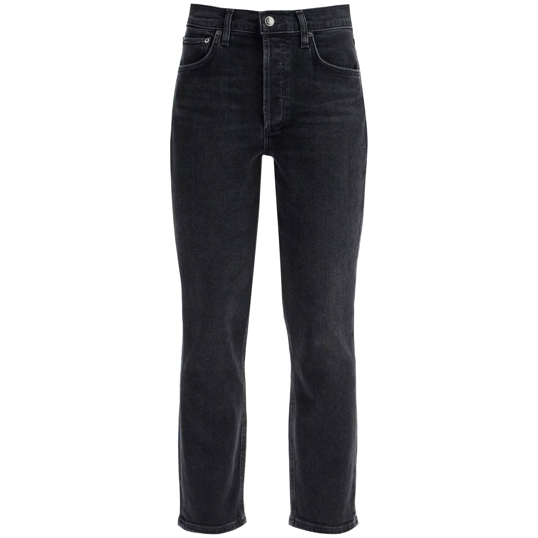 Riley High Rise Stretch Straight Jeans
