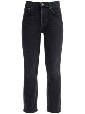 Riley Cropped Denim Jeans-Agolde-JOHN JULIA