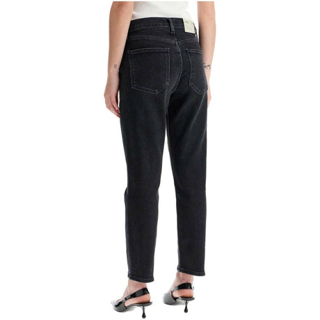 Riley High Rise Stretch Straight Jeans.