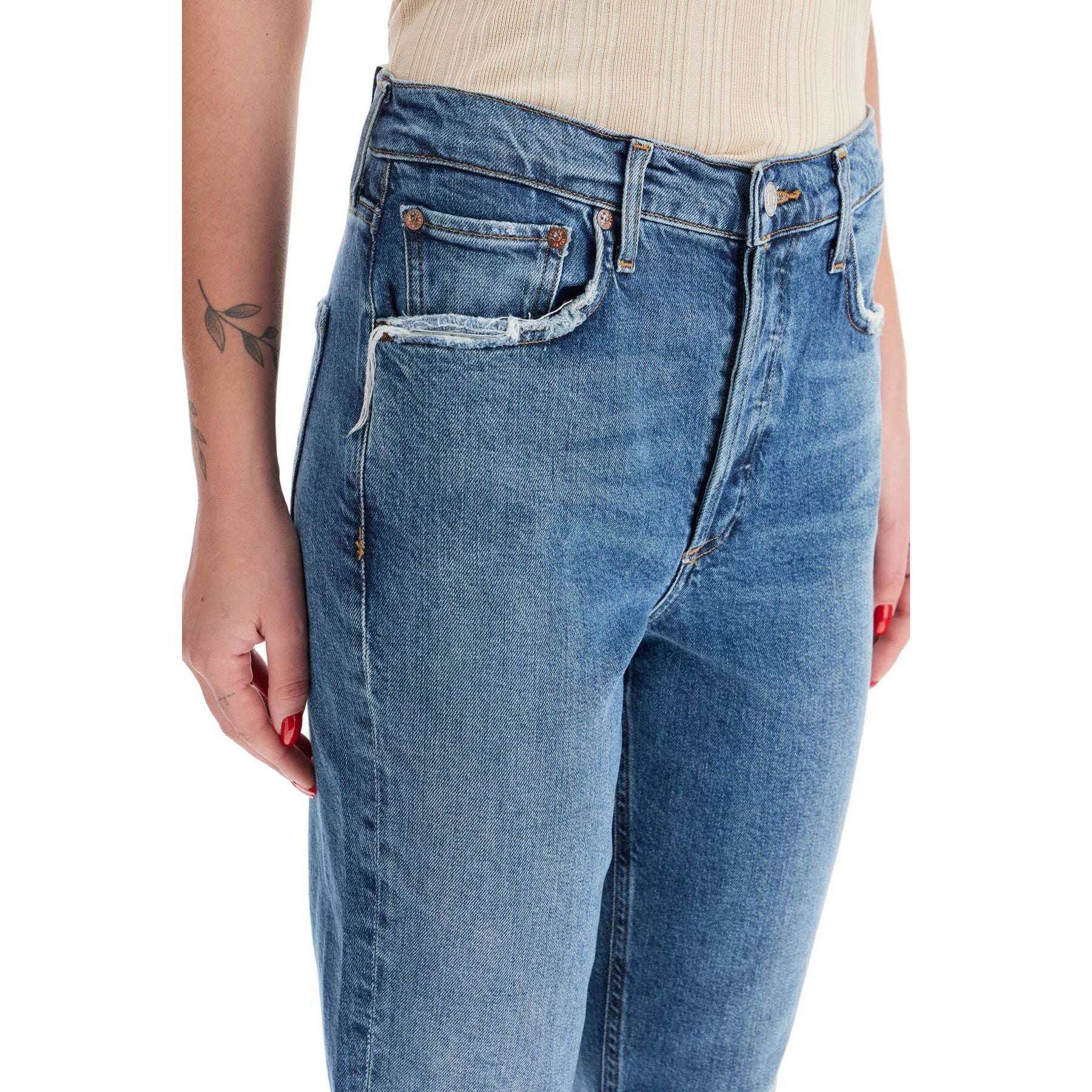Organic Cotton Riley High-Rise Cropped Jeans