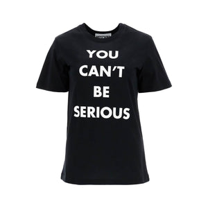 MOSCHINO-You Can't Be Serious Organic Cotton T-Shirt -JOHN JULIA.