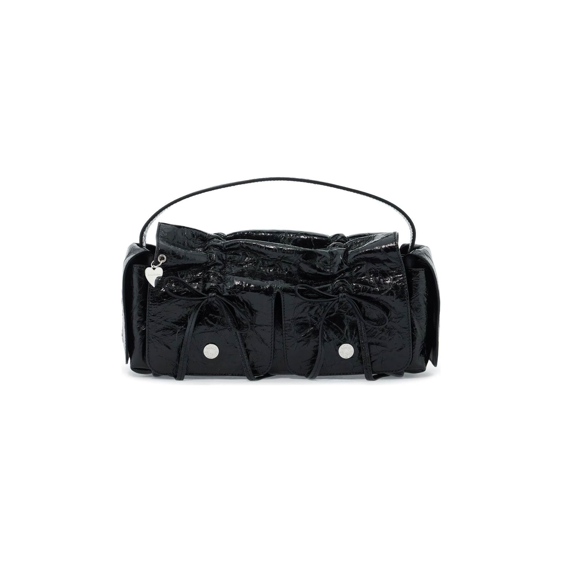 Multipocket Crinkled Leather Bag