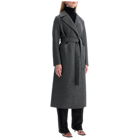 Long Coat In Pressed Wool