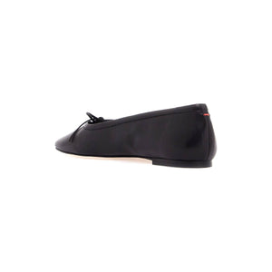 Delfina Leather Bow Ballerinas