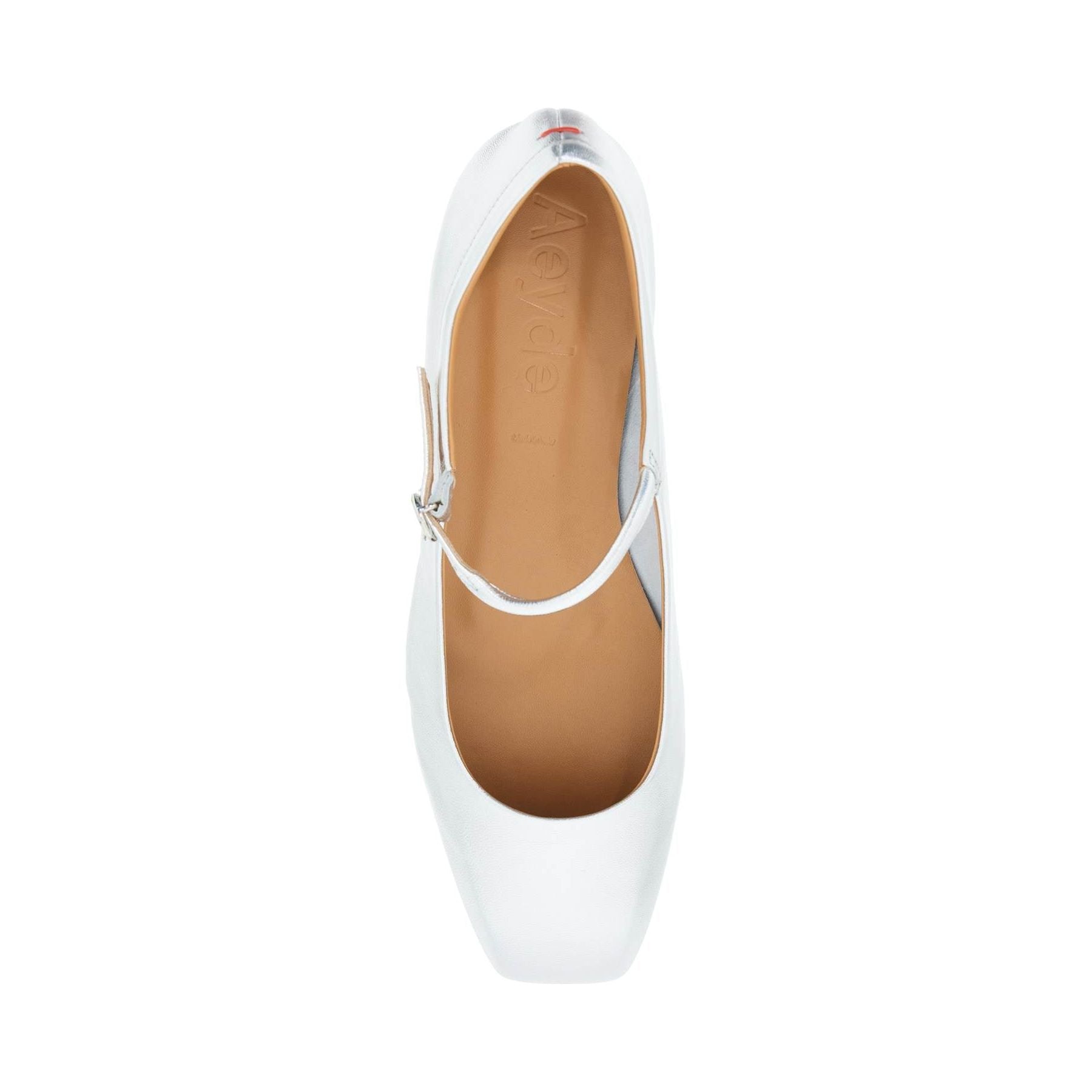 Uma Laminated Leather Ballet Flats