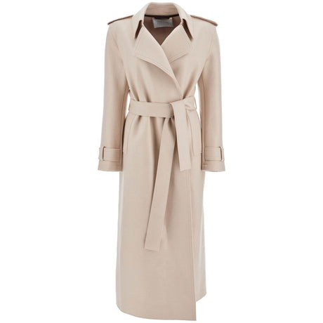 Pressed Wool Robe Coat With Nine Words