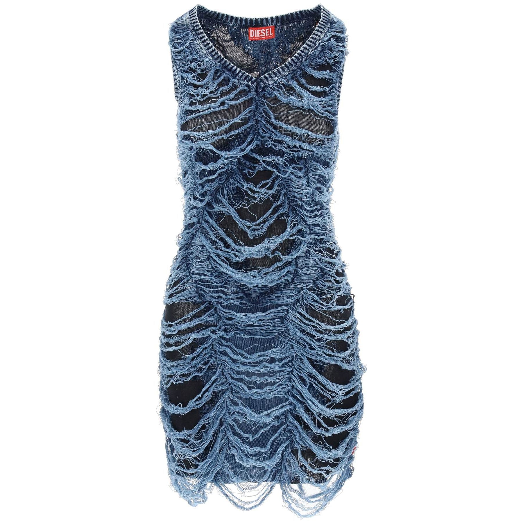 Destroyed Knit Mini Dress