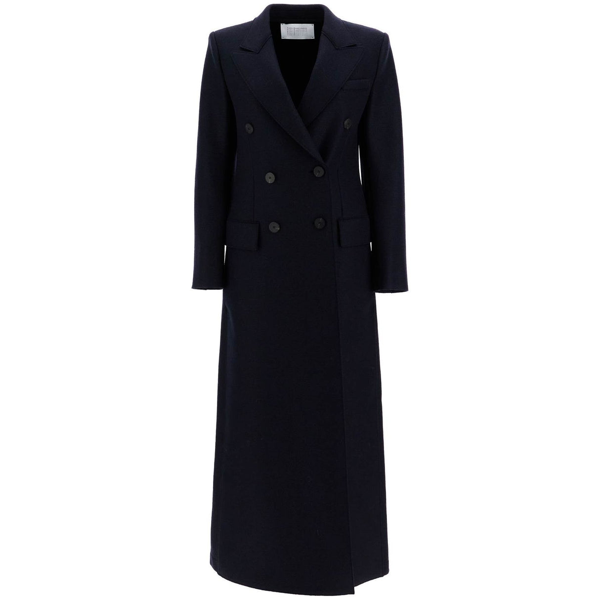 Double-breasted Pressed Wool Coat