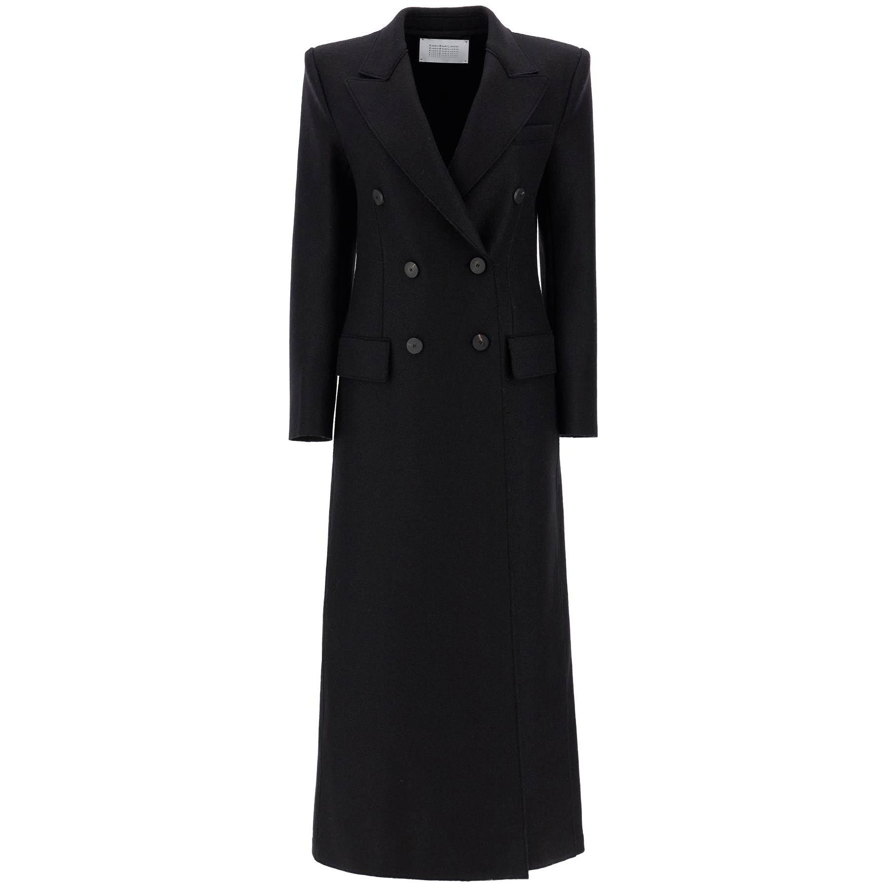 Double-breasted Pressed Wool Coat