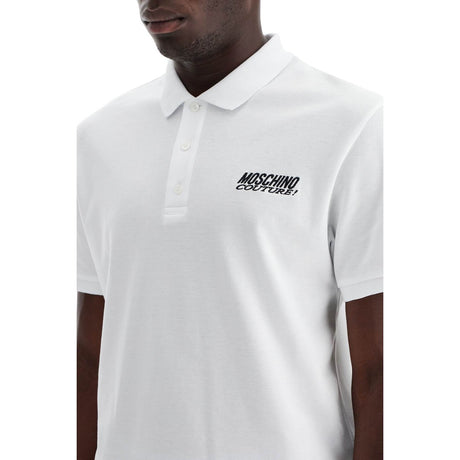 MOSCHINO-Polo Shirt With Embroidered Logo -JOHN JULIA.