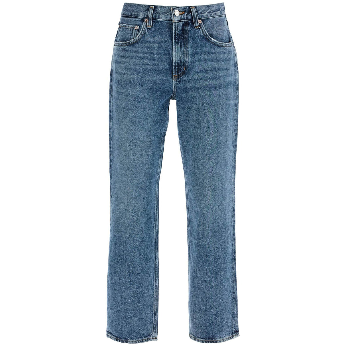 Vintage Effect Straight Jeans