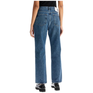 Vintage Effect Straight Jeans