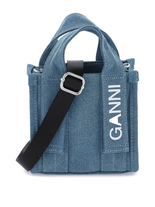 Denim Tech Mini Tote Bag