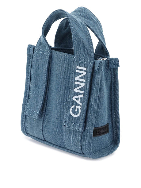 Denim Tech Mini Tote Bag