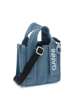 Denim Tech Mini Tote Bag