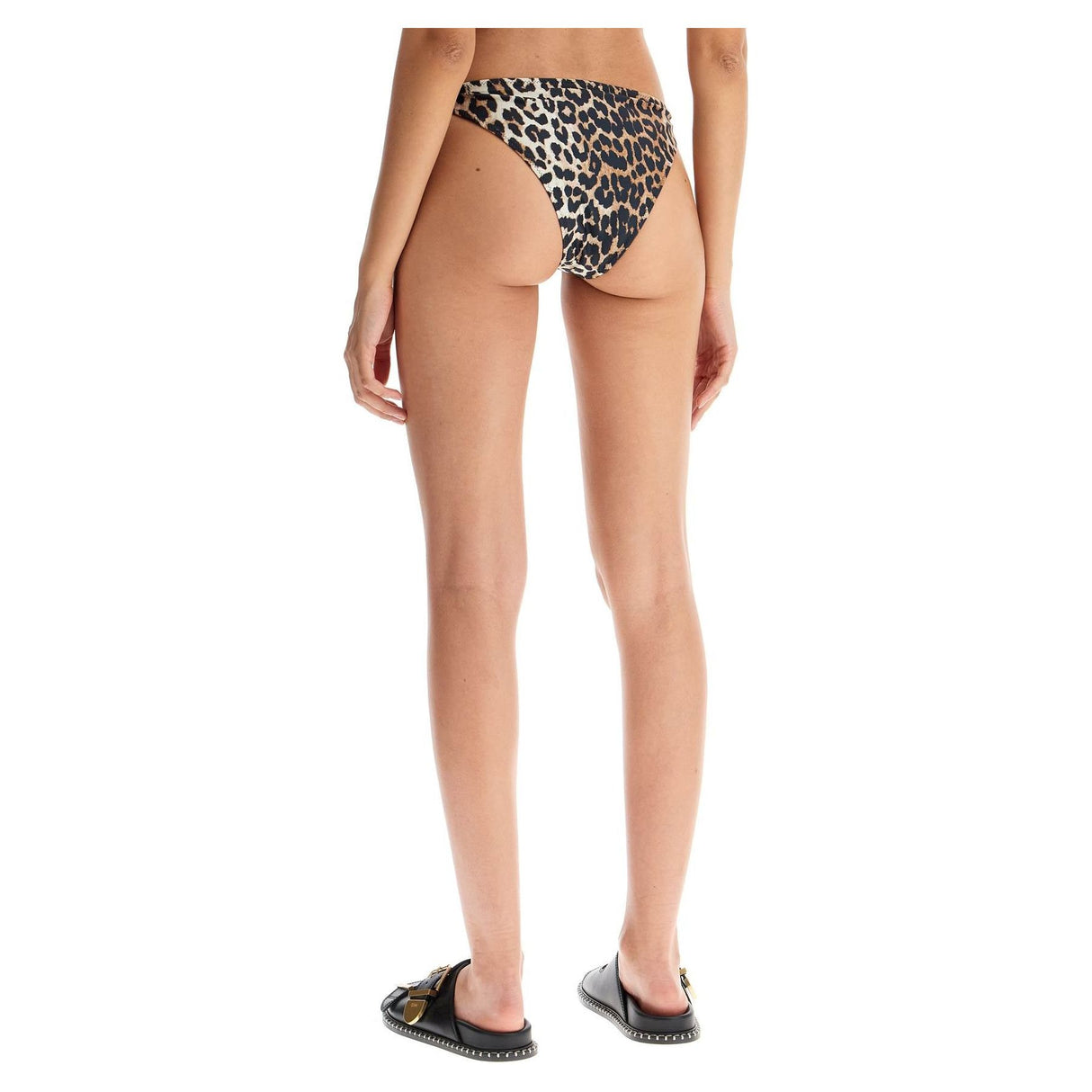 GANNI-Leopard Print Bikini Briefs -JOHN JULIA.