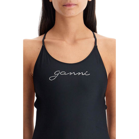 GANNI-One Piece Swimsuit With Logo -JOHN JULIA.