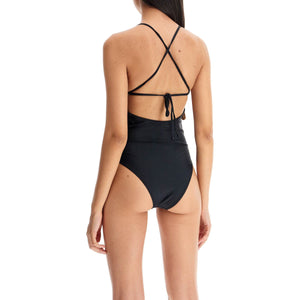 GANNI-One Piece Swimsuit With Logo -JOHN JULIA.