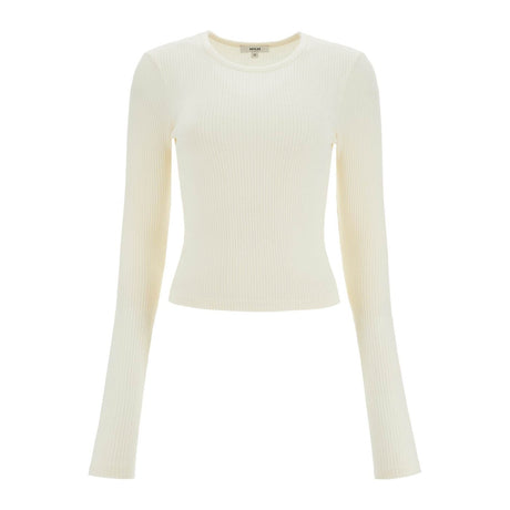 AGOLDE-Fitted Long Sleeved Top By -JOHN JULIA.