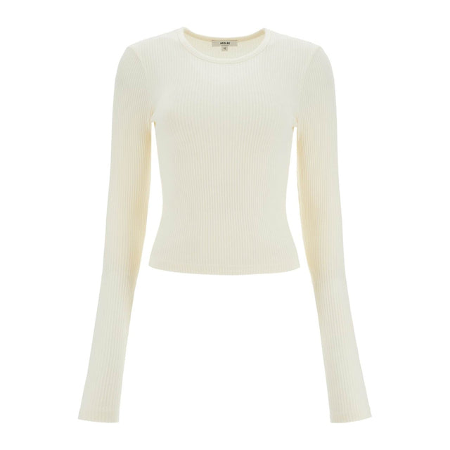 AGOLDE-Fitted Long Sleeved Top By -JOHN JULIA.