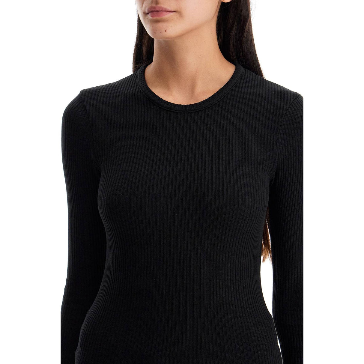 AGOLDE-Fitted Long Sleeved Top By -JOHN JULIA.