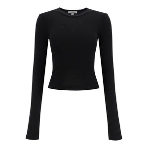 AGOLDE-Fitted Long Sleeved Top By -JOHN JULIA.