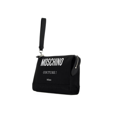 MOSCHINO-Couture Milano Zippered Pouch -JOHN JULIA.