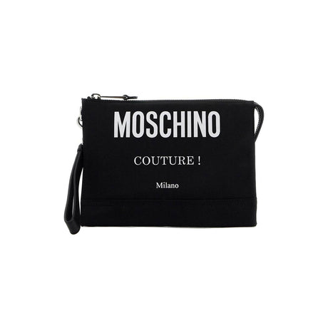 MOSCHINO-Couture Milano Zippered Pouch -JOHN JULIA.