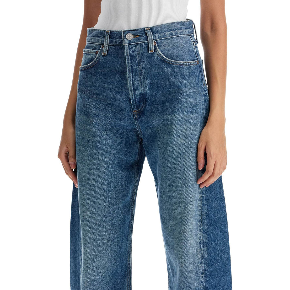 AGOLDE-Luna Curved Leg Jeans -JOHN JULIA.