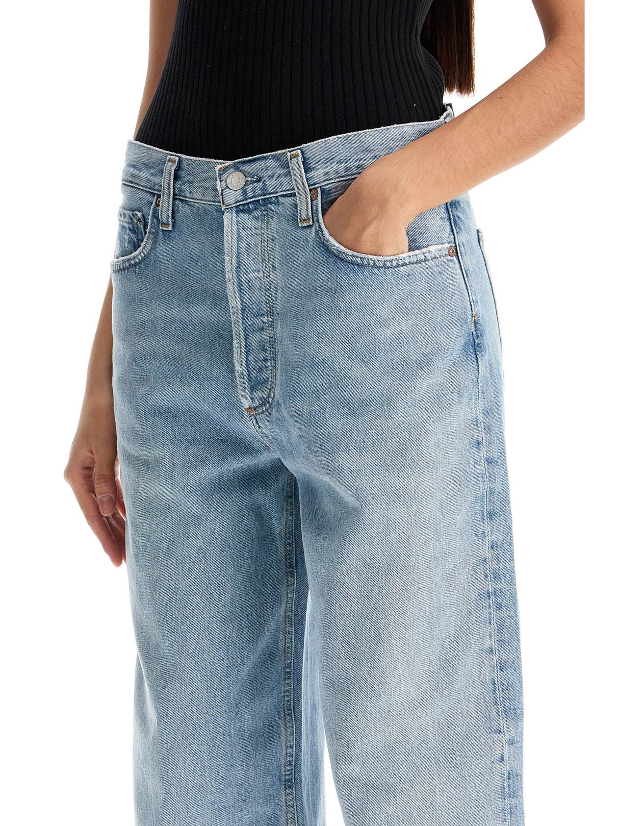 Low Slung Baggy Jeans-Agolde-JOHN JULIA