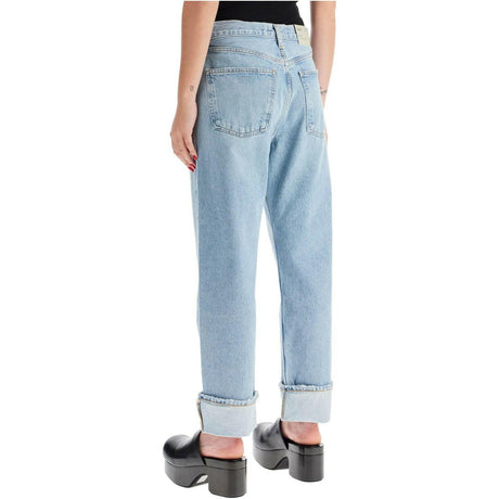 Regenerated Cotton Fran Low-Slung Jeans.