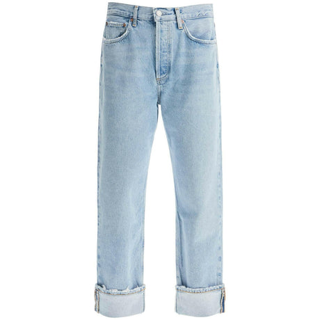 Regenerated Cotton Fran Low-Slung Jeans.