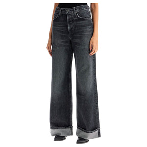 Regenerative Cotton Denim Wide Leg Jeans