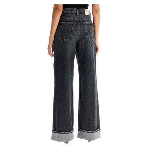 Regenerative Cotton Denim Wide Leg Jeans