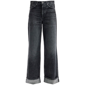 Regenerative Cotton Denim Wide Leg Jeans