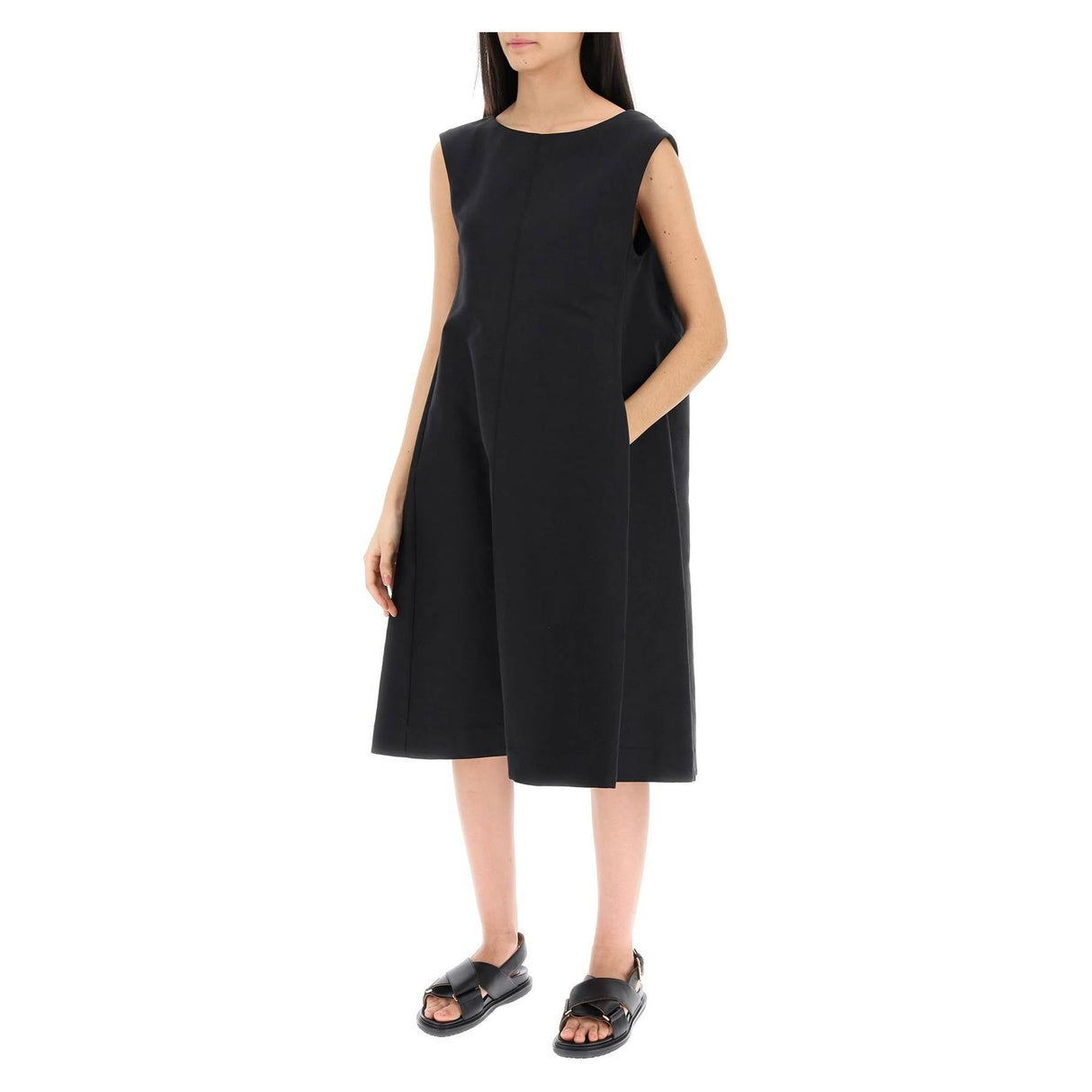 MARNI-Cotton Cady Cocoon Dress -JOHN JULIA.